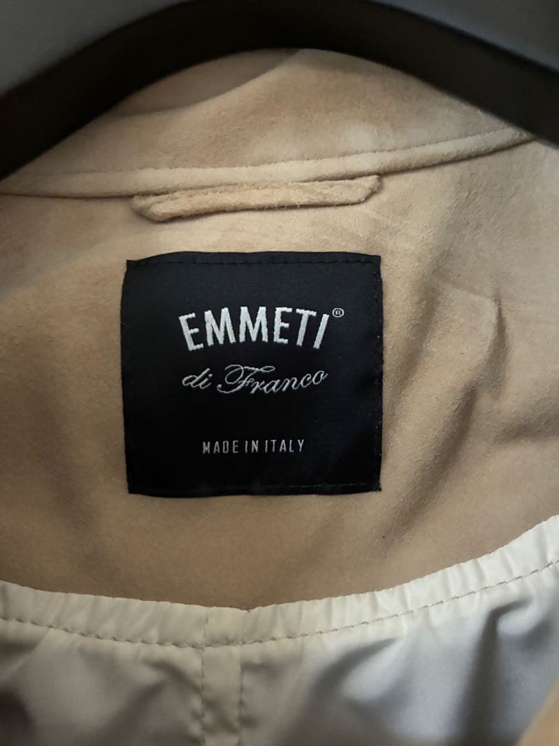 EMMETI JURI ゴートスキンスエード ライダースジャケット 46