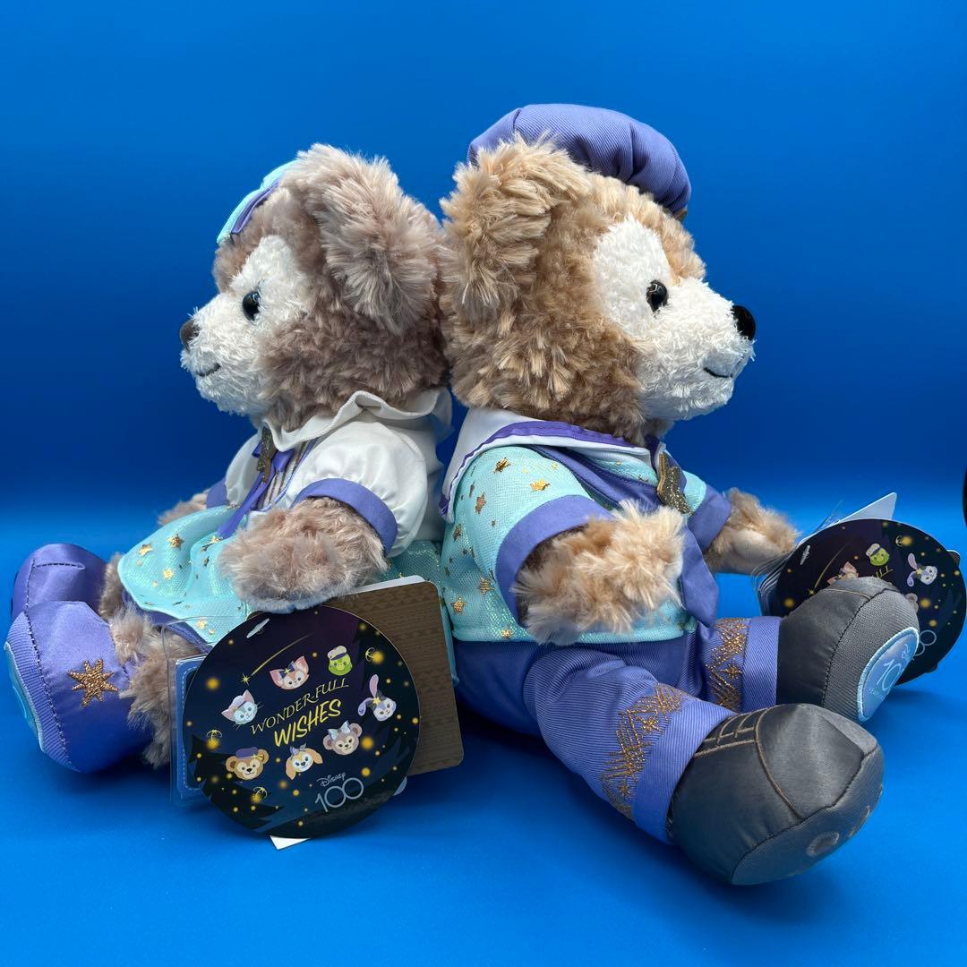 ダッフィー&シェリーメイぬいぐるみ　ディズニー　100周年　限定