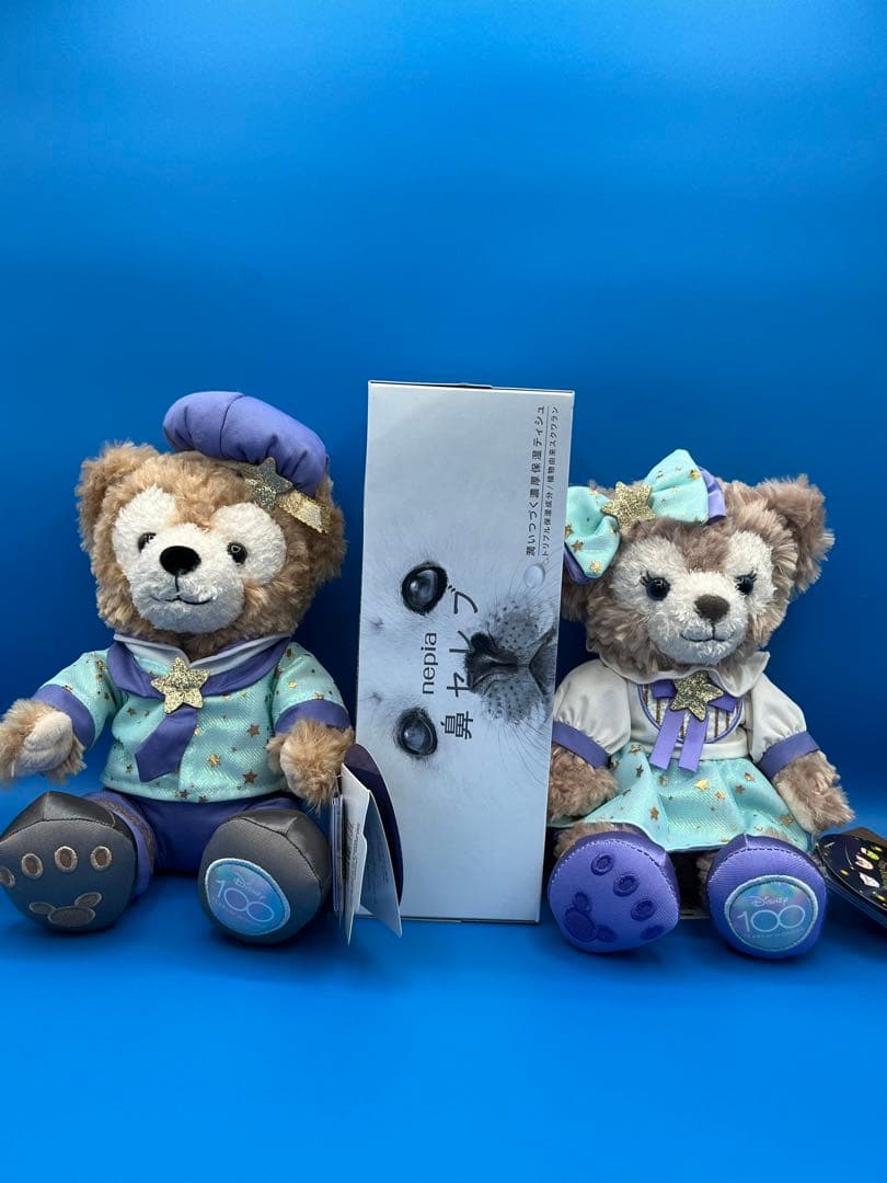ダッフィー&シェリーメイぬいぐるみ　ディズニー　100周年　限定