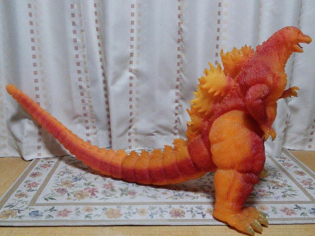 超特大 愛蔵版 バーニングゴジラ 1994年 ソフビ BANDAI