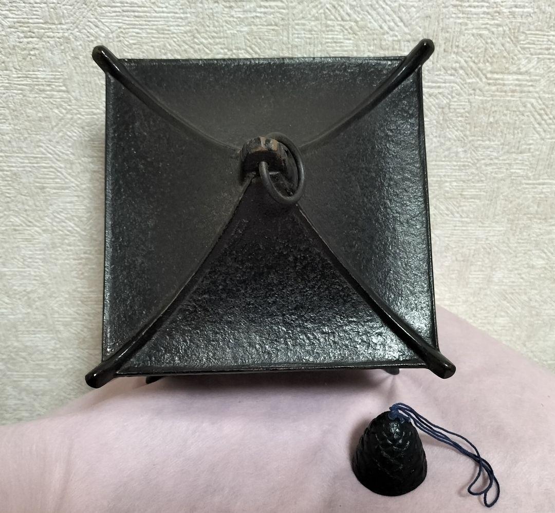 南部鉄器の屋根付き風鈴（未使用品）
