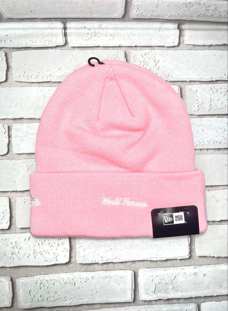 Supreme×New Era Box Logo Beanie ダスティーピンク