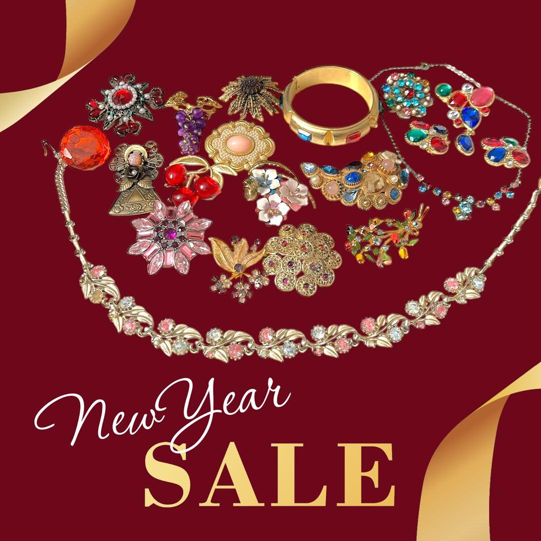 ☆2025年&2026年福袋☆レッド&マルチカラー☆18点アクセサリーセット