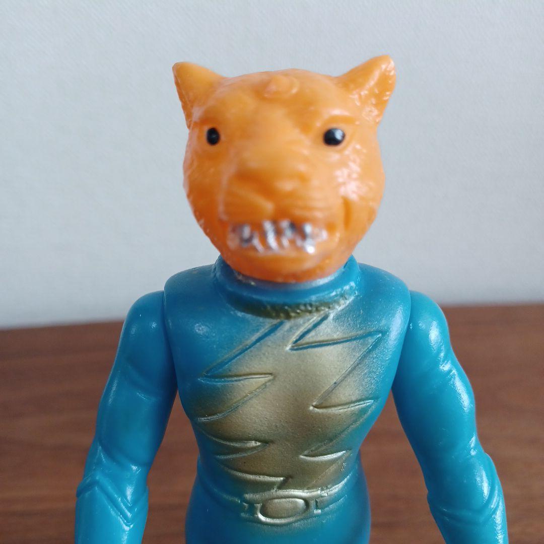 当時物　パチモノ「鉄人タイガーセブン」風のソフビフィギュア