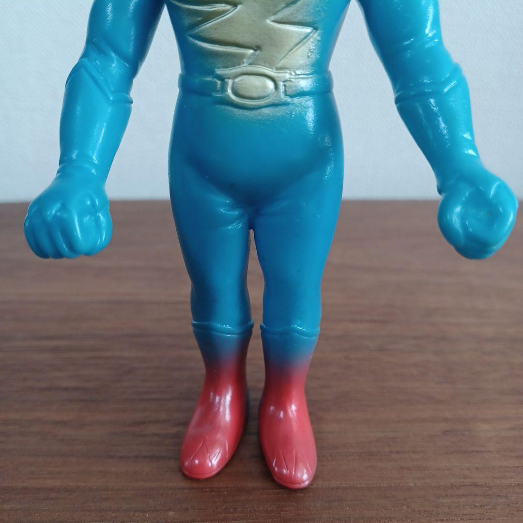 当時物　パチモノ「鉄人タイガーセブン」風のソフビフィギュア