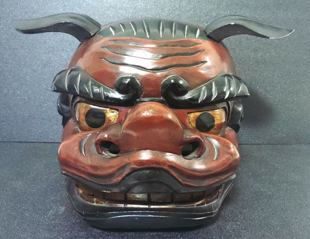 獅子頭　獅子舞　祭り　レトロ　骨董品