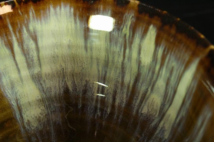 茶道具 高取茶碗 銘「好日」大徳寺 悦道 書付 新吾作(K-LC617)