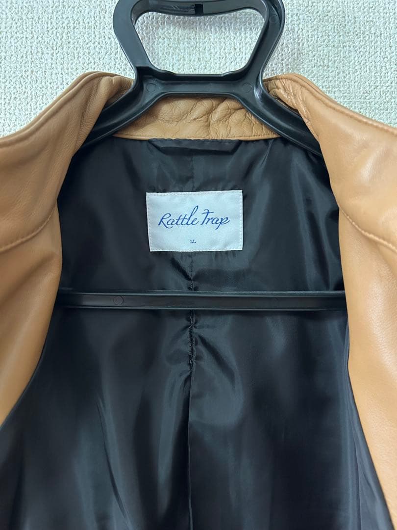 Rattle Trap ベージュライダースジャケット LLサイズ