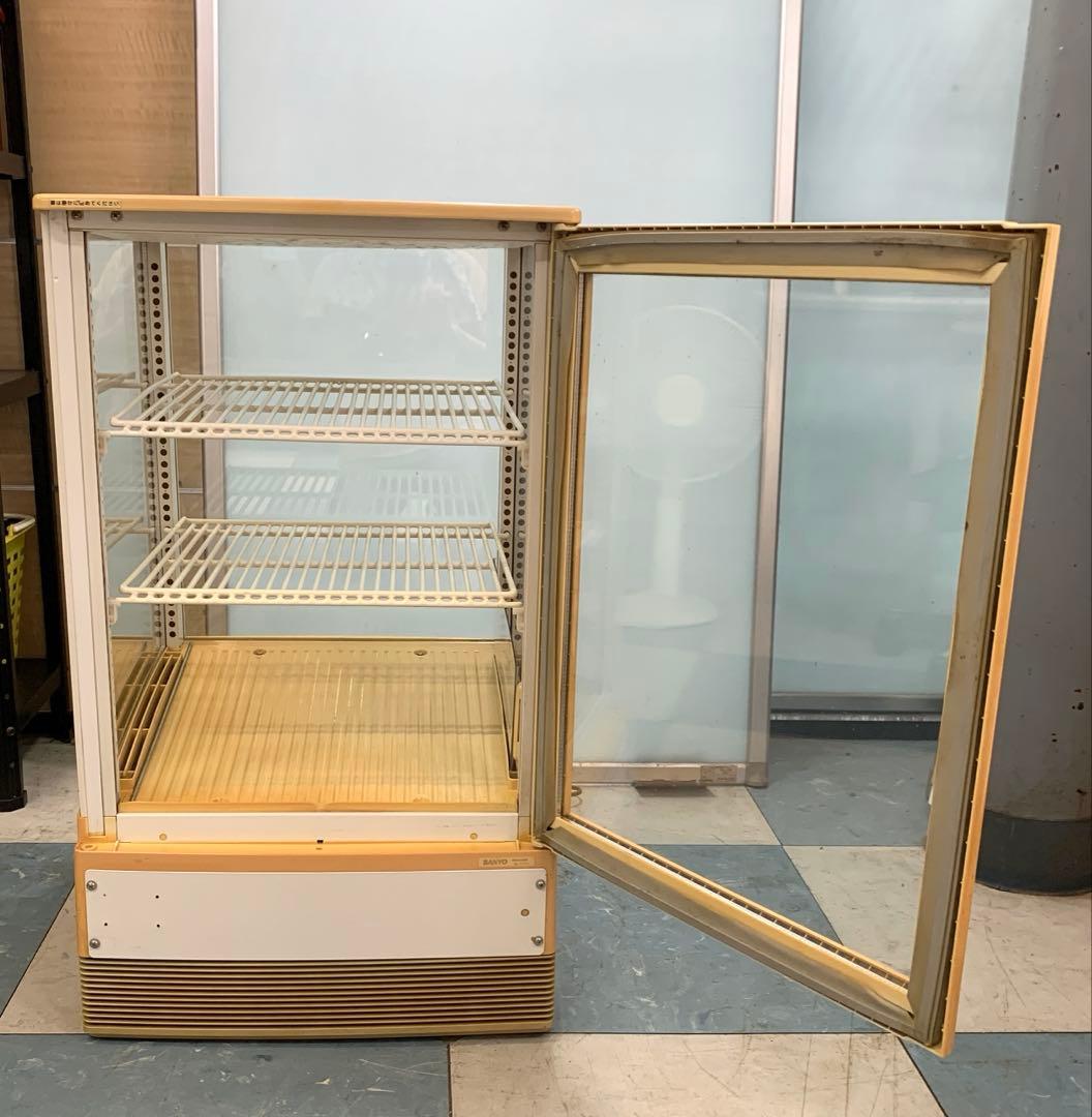 サンヨー 冷蔵4面ガラスショーケース SMR-C65F 卓上型冷蔵ショーケース