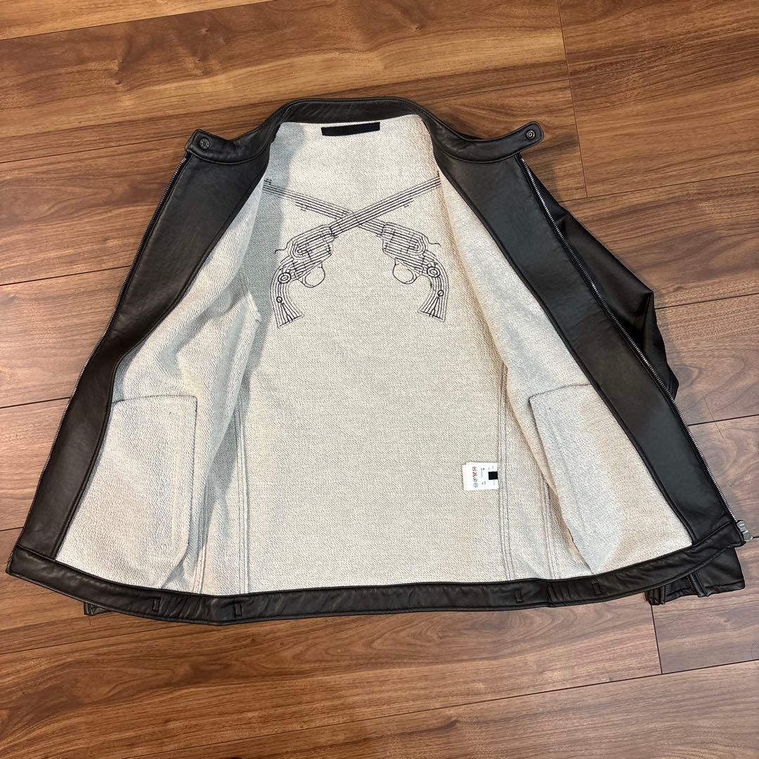 roar ロアー レザージャケット シングルライダース M 二丁拳銃