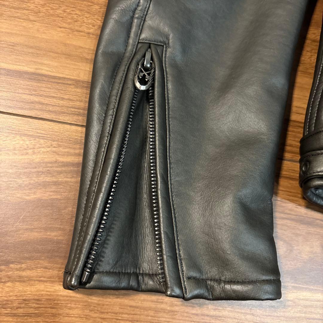 roar ロアー レザージャケット シングルライダース M 二丁拳銃