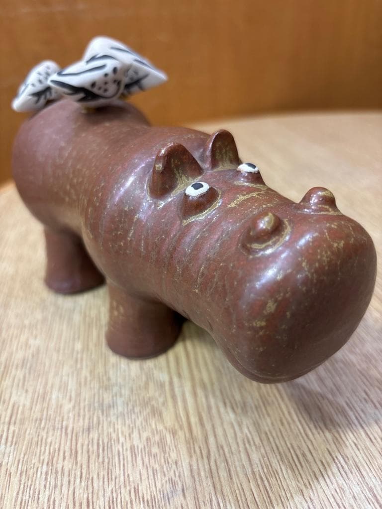 Lisa Larson リサラーソン STRA ZOO カバ 鳥 グスタフスベリ