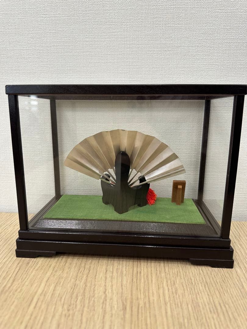 純銀製飾り扇　武峰作　銀細工