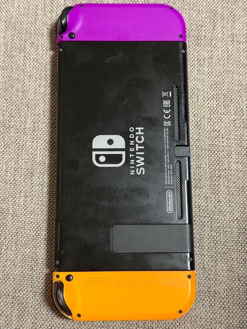 Switch 初期型 日本モデル Joy-Con オレンジ/パープル 付