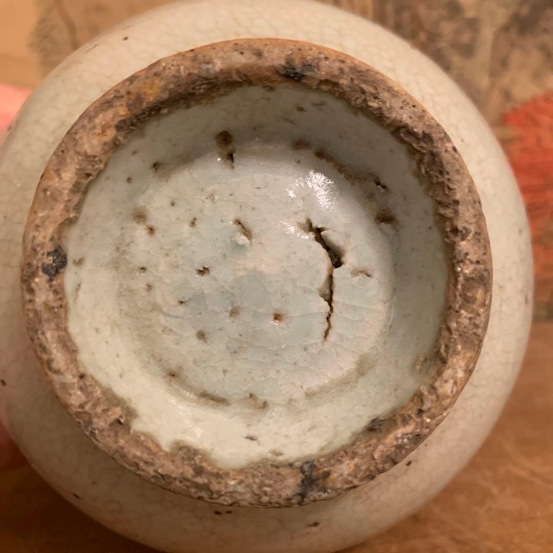 古美術   李朝   壺　古染付　アンティーク　250