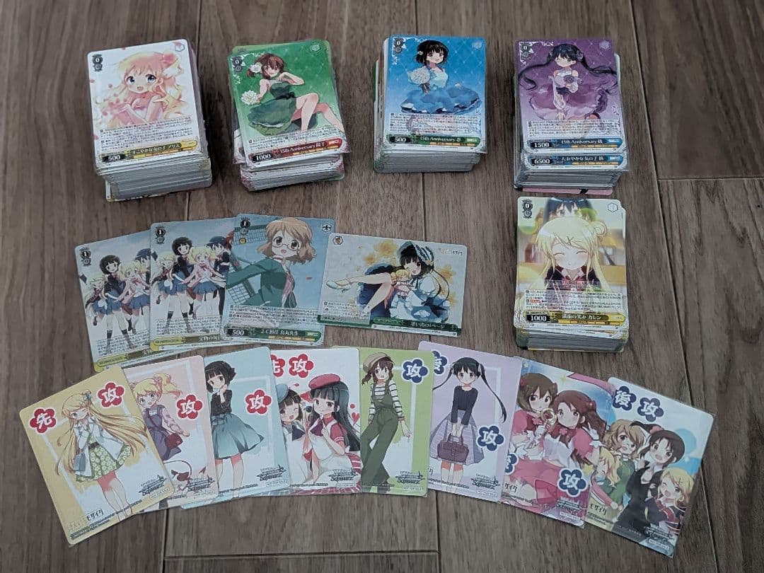 ヴァイスシュヴァルツ　きんいろモザイク TD RR以下4コン 先攻後攻カード付き