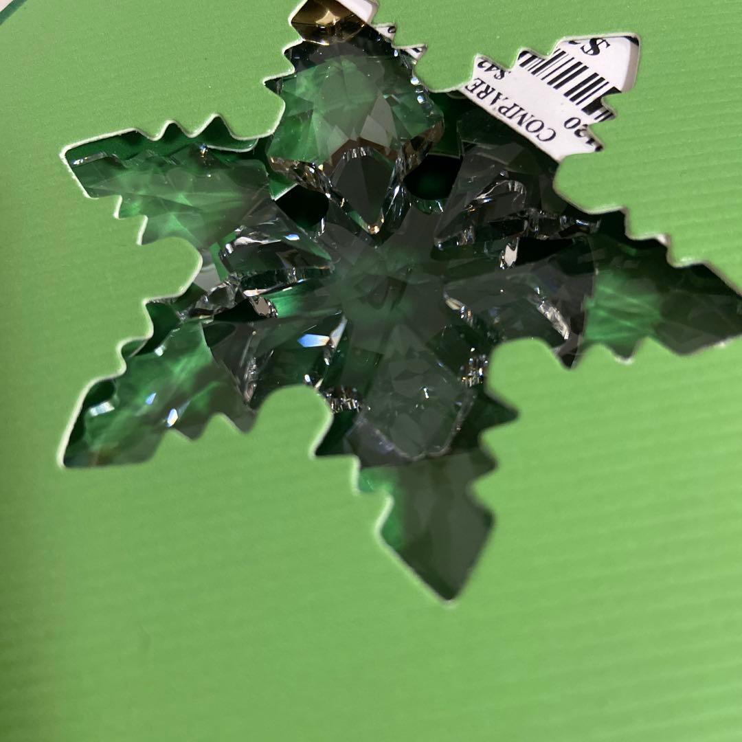 正規品　スワロフスキー　クリスタル 雪の結晶 オーナメント