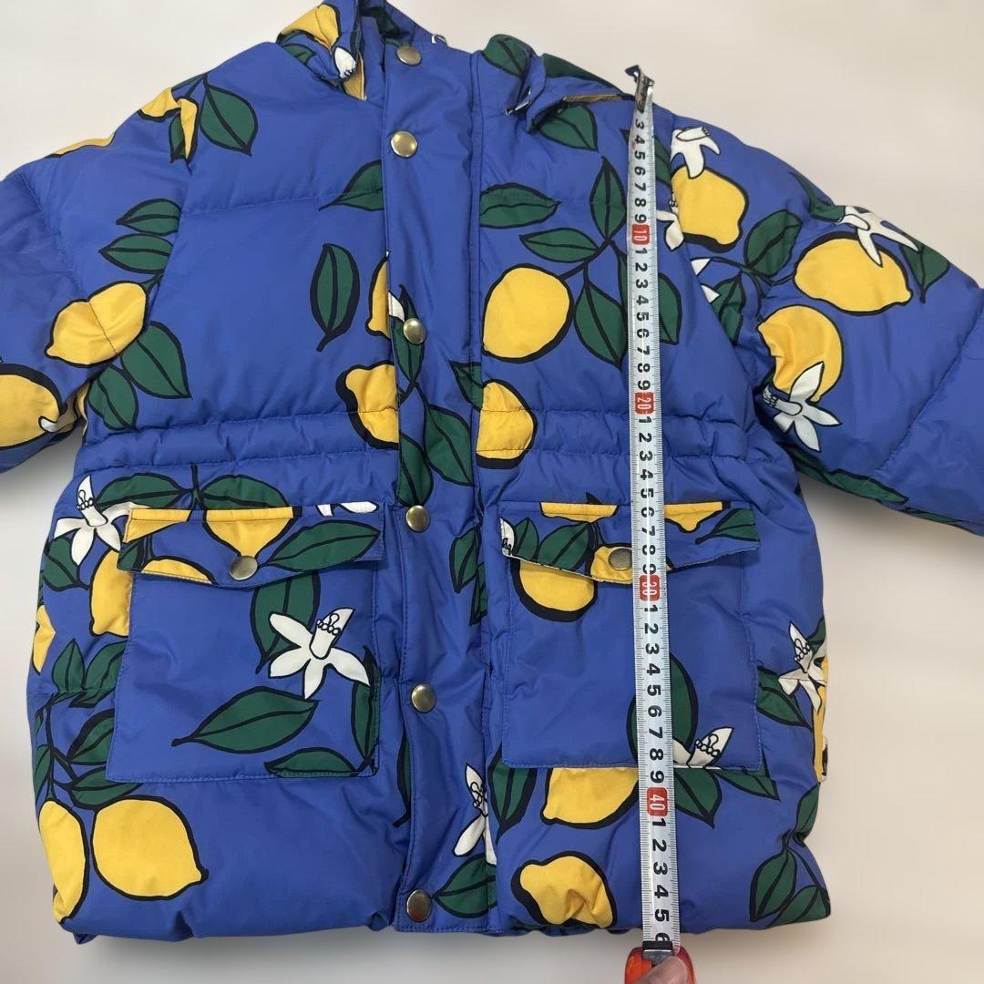 mini rodiniレモン柄中綿コート 92-98センチ
