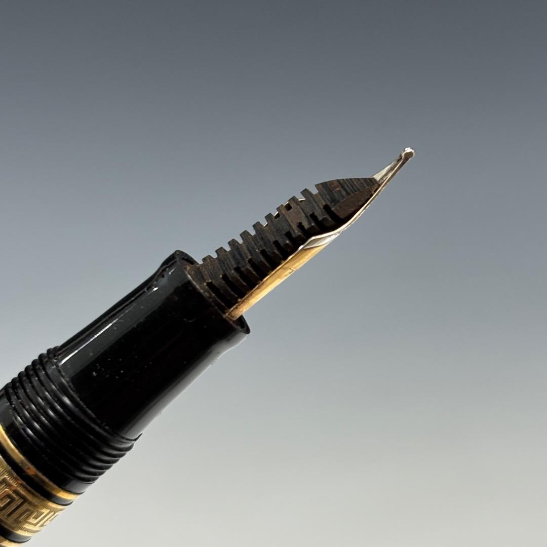 美品【オマス本物】万年筆/パラゴン/ペン先K18キャップSV925製