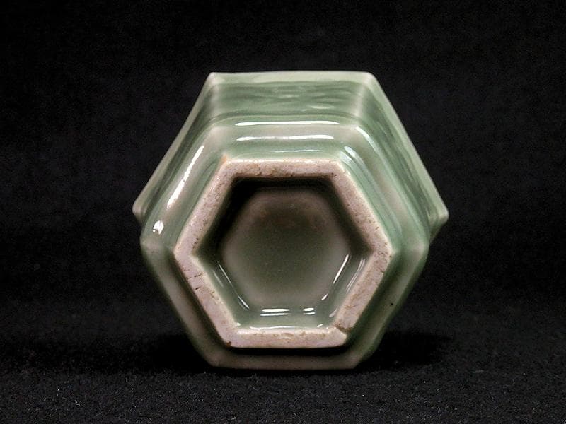 三田青磁　草花紋の図　向付　A991AS-BZv