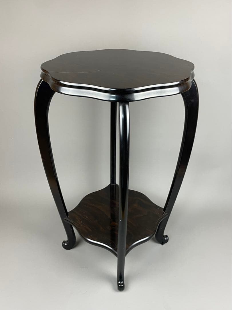 花台 木製 敷板 4号 唐木 黒檀 観葉植物 多肉 塊根植物 黒丹調 インテリア