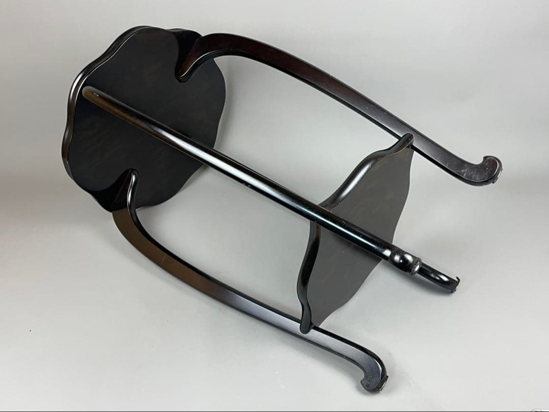 花台 木製 敷板 4号 唐木 黒檀 観葉植物 多肉 塊根植物 黒丹調 インテリア