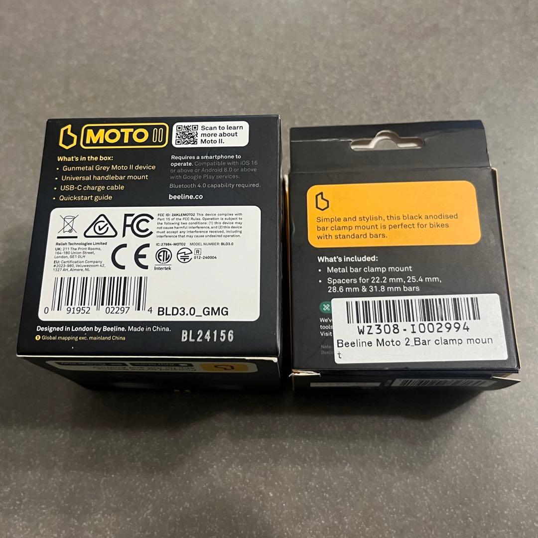 Beeline Moto II ナビゲーション、 バーマウントφ22-32mm用