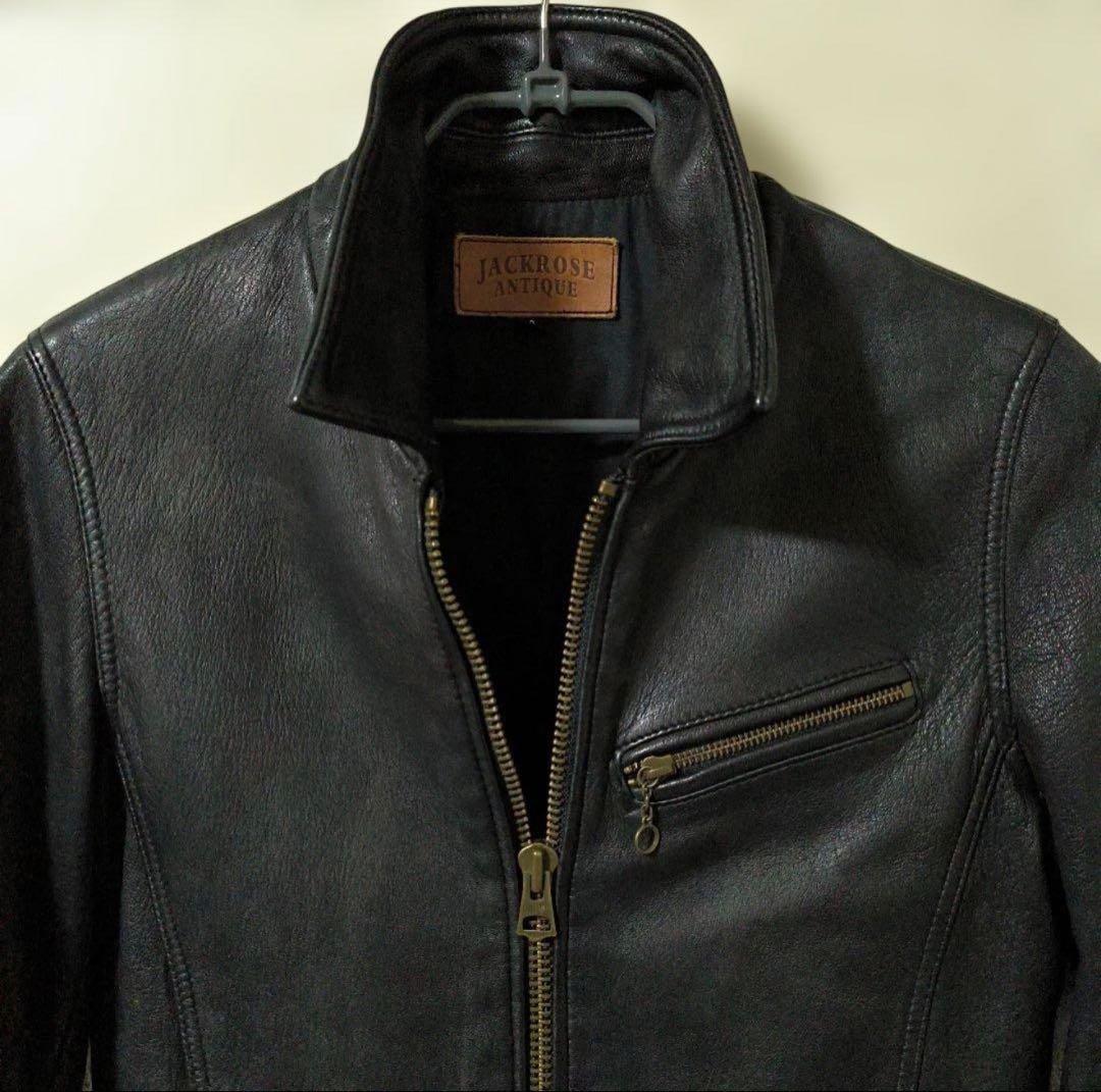 JACKROSE★本革ゴートレザー【山羊革】ライダースジャケット/3