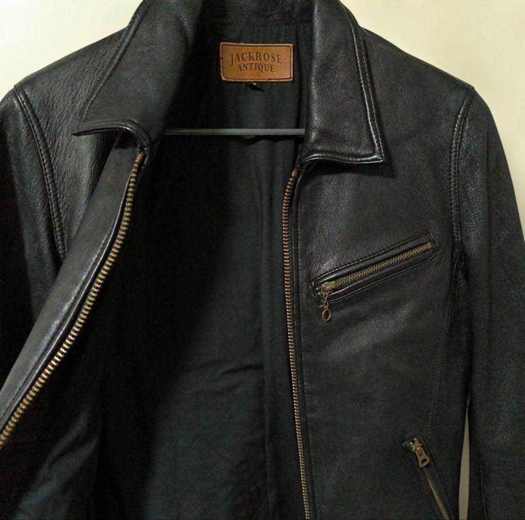 JACKROSE★本革ゴートレザー【山羊革】ライダースジャケット/3