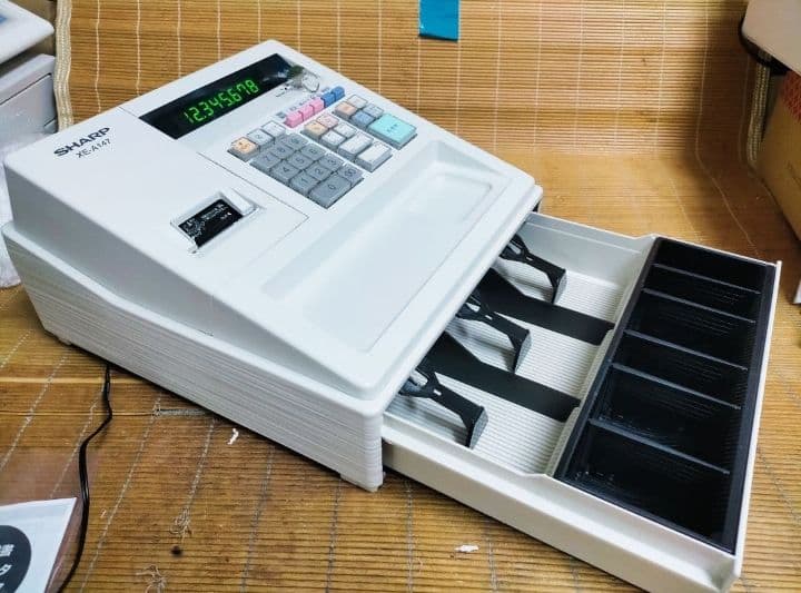 シャープレジスター　XE-A147　PC連携売上管理フル設定無料　000662