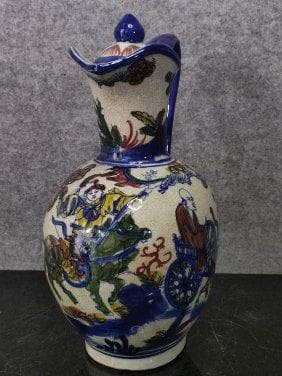 青と白のパステルカラーの瓢箪子下山ケトル