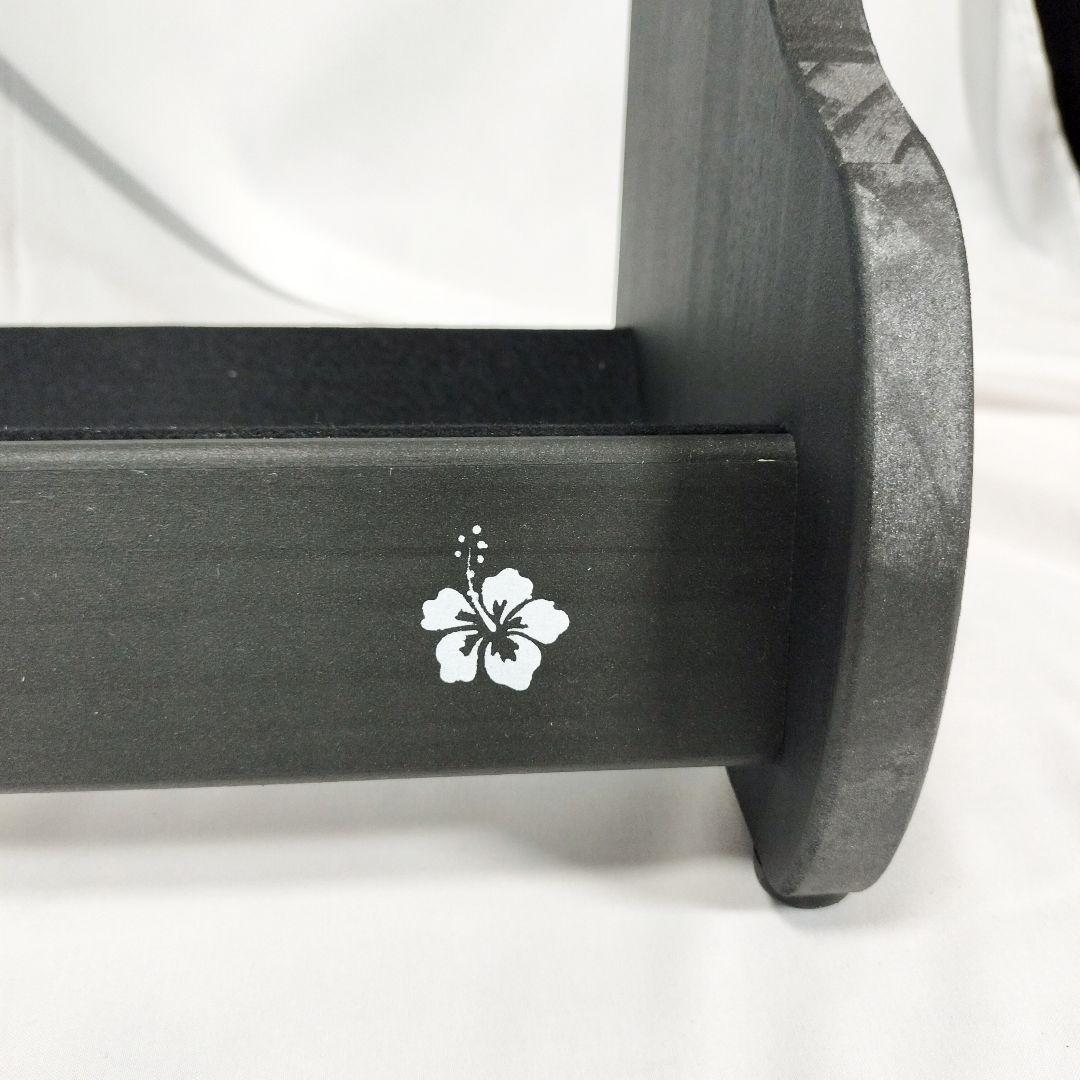 ♪ハンドメイド　沖縄三線スタンド　5丁収納　ブラックカラー♪