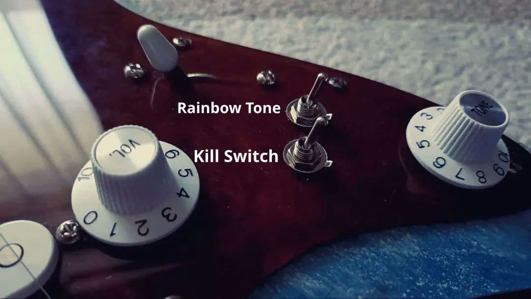 自作 ストラトキャスター Dust Blue コンポーネント 木製PG レリック