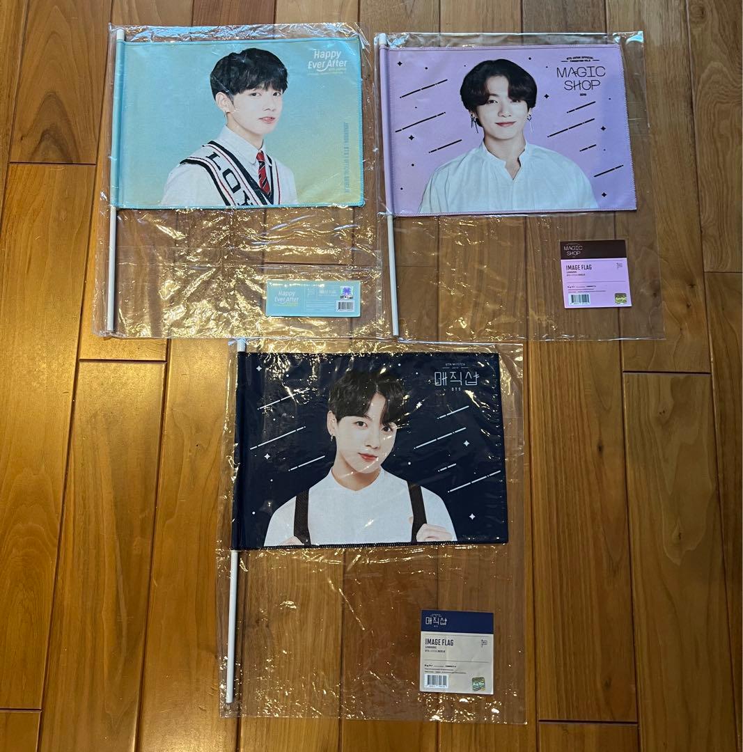 ジョングク 公式 グッズ うちわ フラッグ　プレフォト