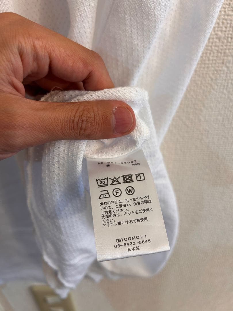 B*m様 【COMOLI / コモリ】コットンメッシュ ノースリーブ　美品　サイ