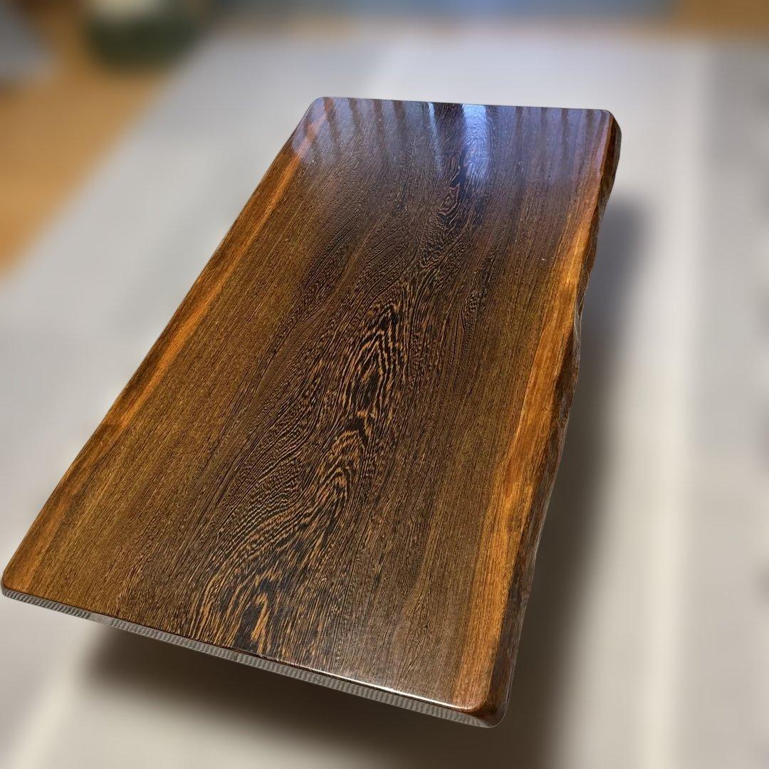 柿の木　一枚板　座卓