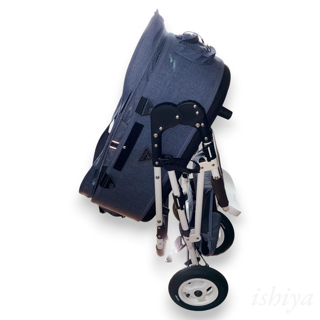 【極美品】エアバギー for dog ドーム２ 希少デニムカラー Mサイズ