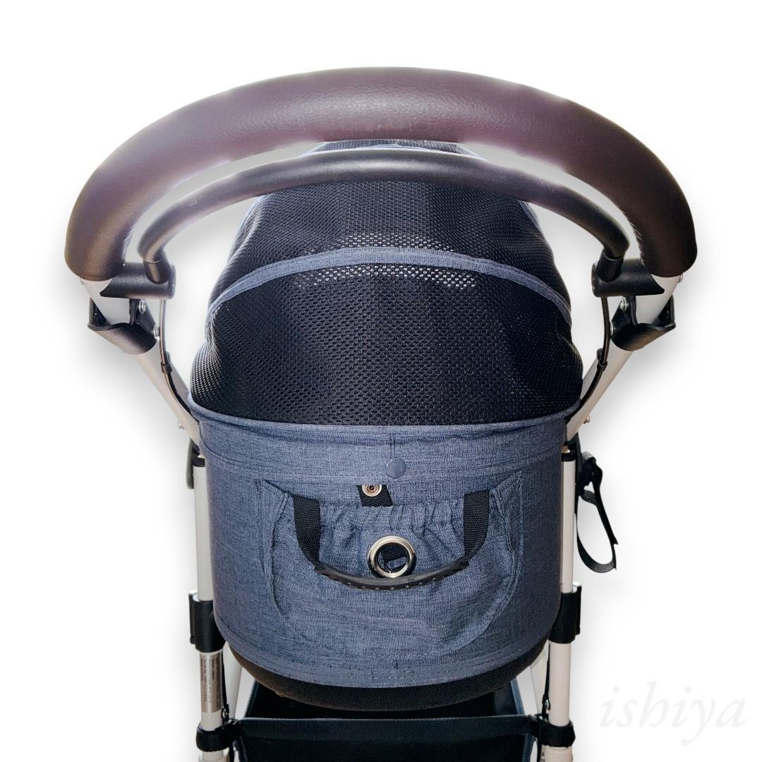 【極美品】エアバギー for dog ドーム２ 希少デニムカラー Mサイズ