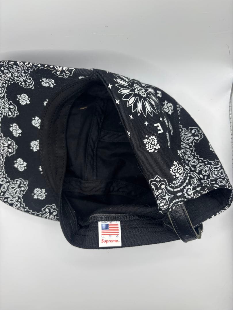 小物 Supreme Bandana Camp Cap \"Black\"