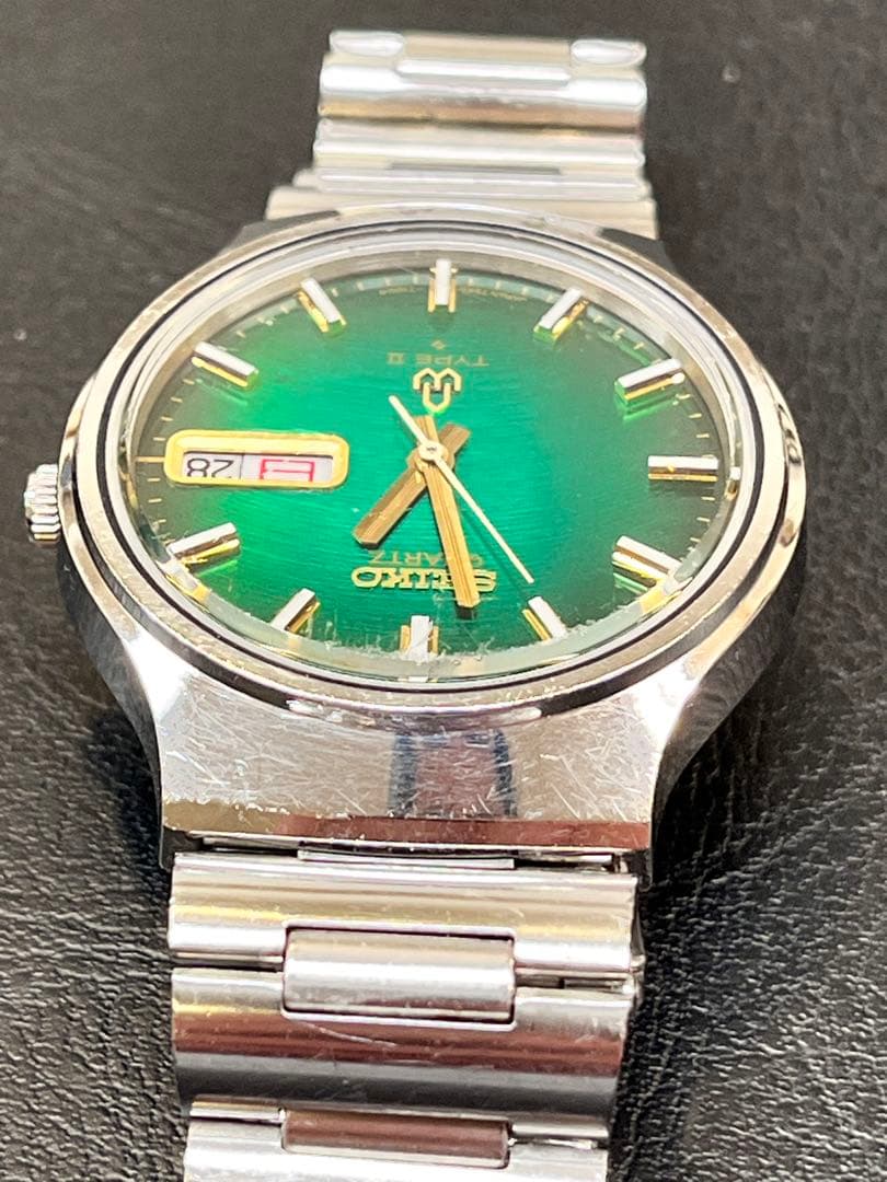 セイコータイプ2 グリーン文字盤　可動品　SEIKOTYPE2