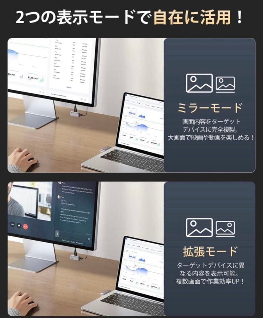 ワイヤレスhdmi 無線 最大50m無線伝送 1080P/2.4G/5G超低遅延