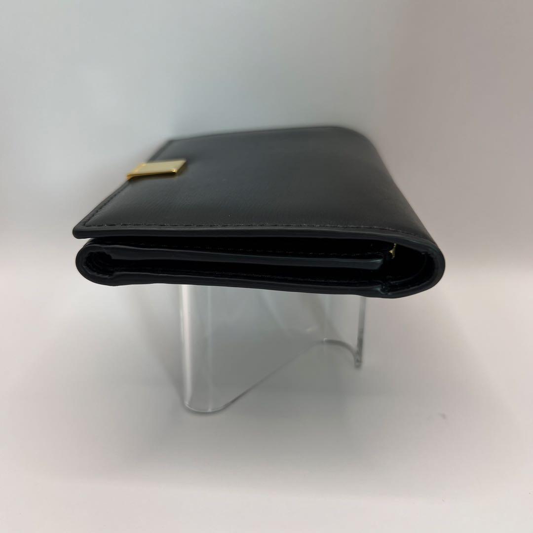MARNI 三つ折り財布　PRISMA ブラック　ゴールド　財布　ウォレット　黒