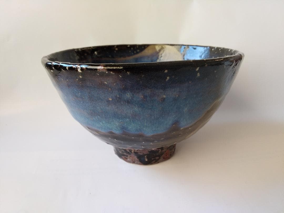 れもん萩焼 光彩庵 茶陶 山根清玩 作 青萩茶碗 共箱 栞 茶器抹茶碗新品