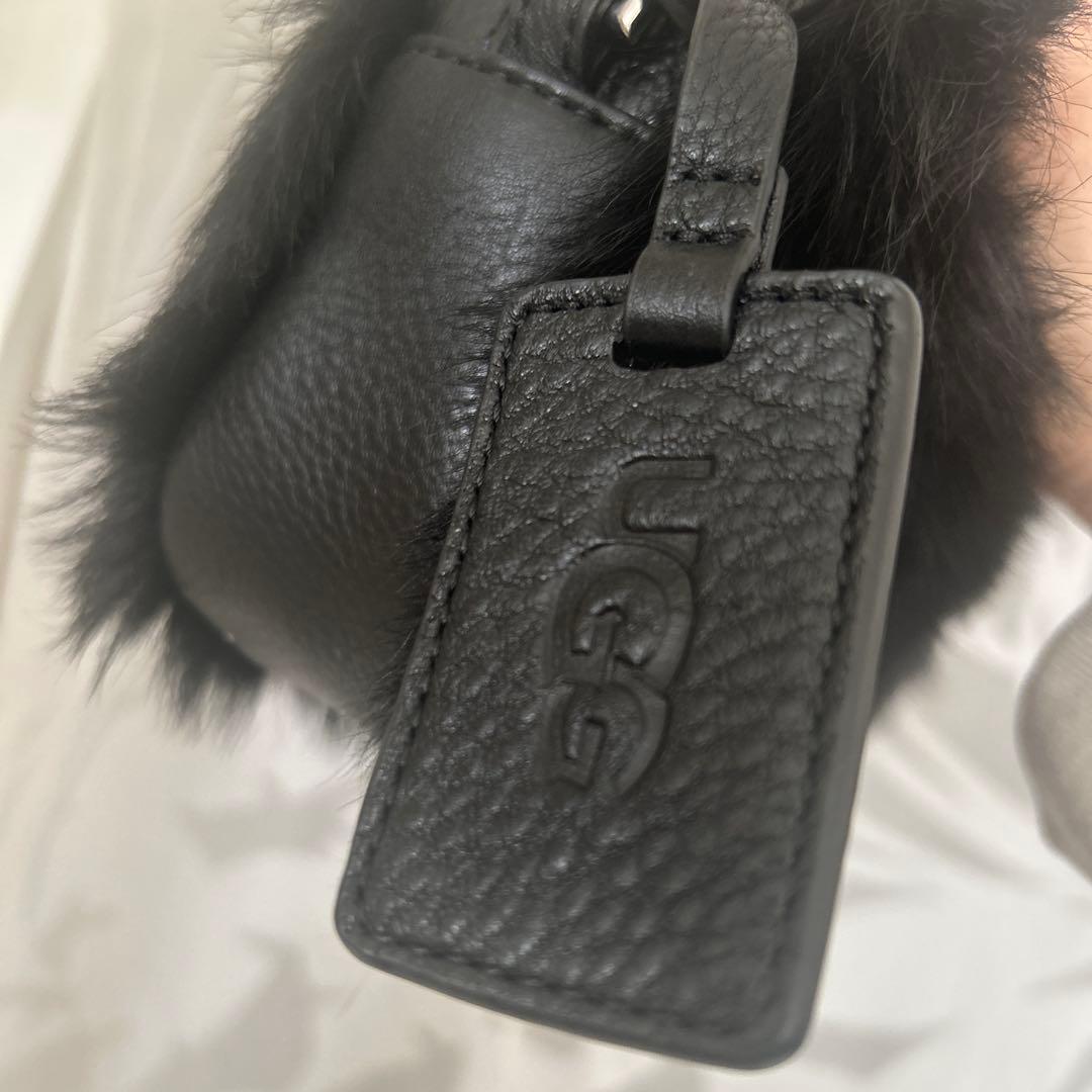 正規品 新品未使用 UGG アグ クロスボディ ファー×レザー ショルダー