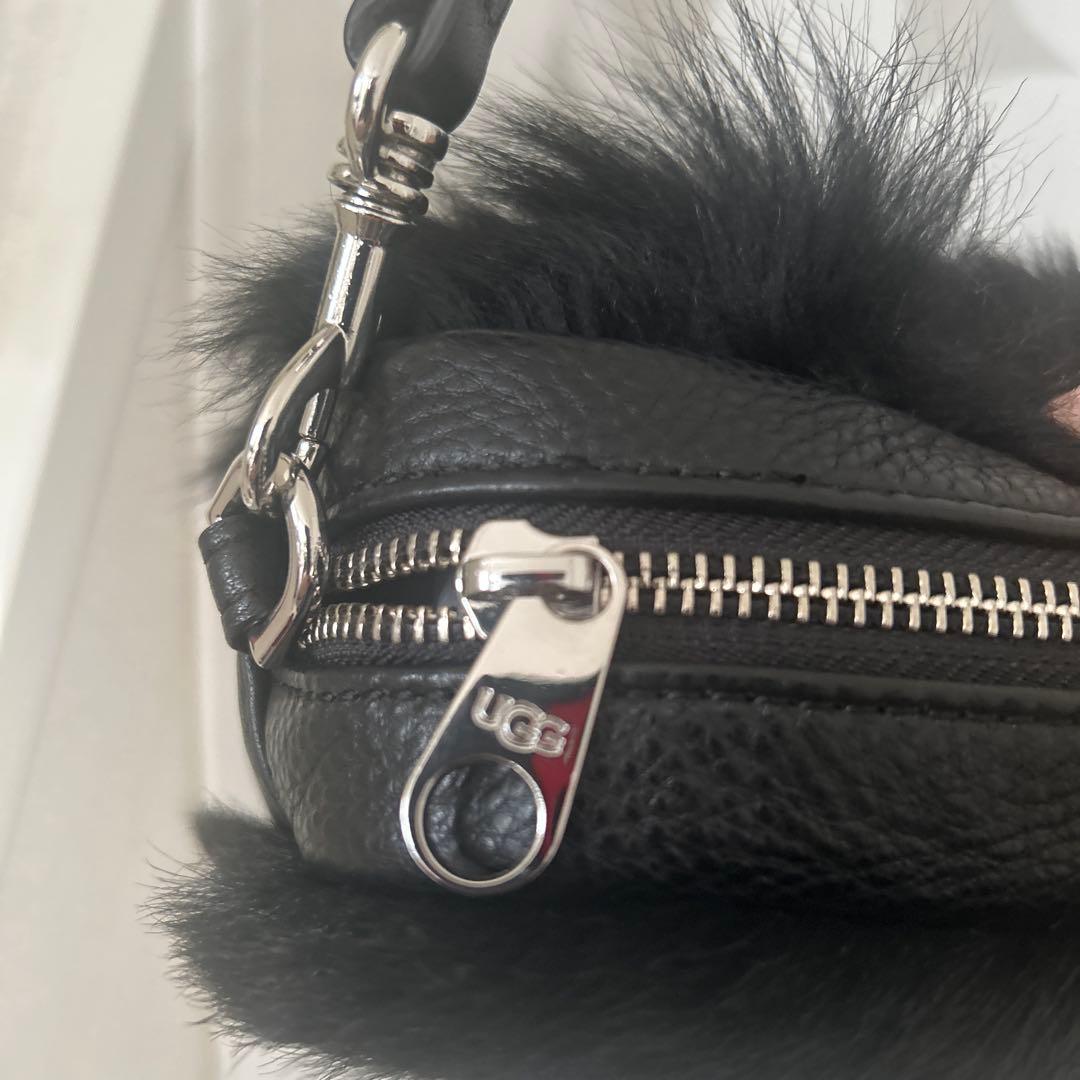 正規品 新品未使用 UGG アグ クロスボディ ファー×レザー ショルダー