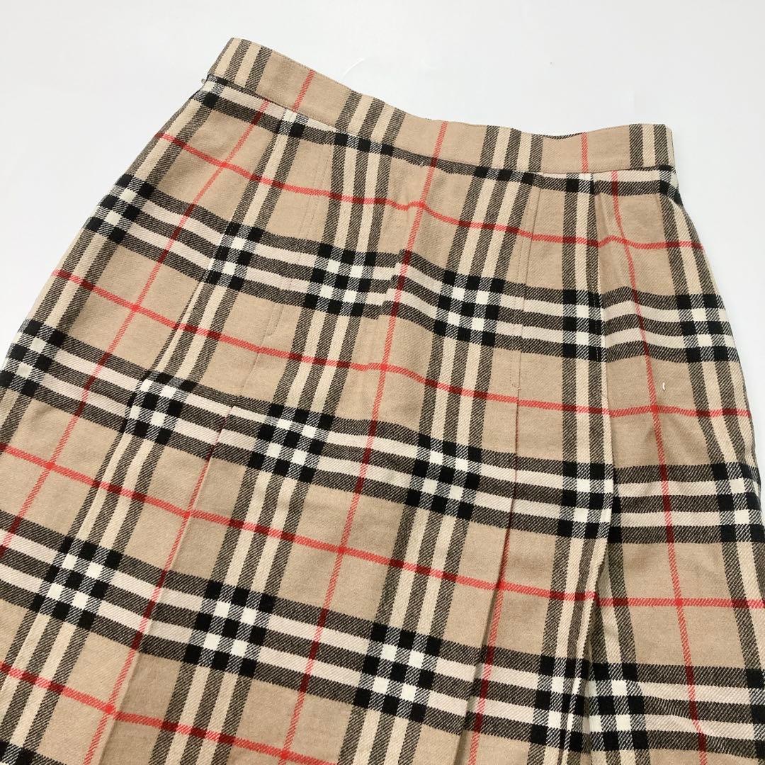 BURBERRY バーバリー プリーツスカート チェック 9 C-TK