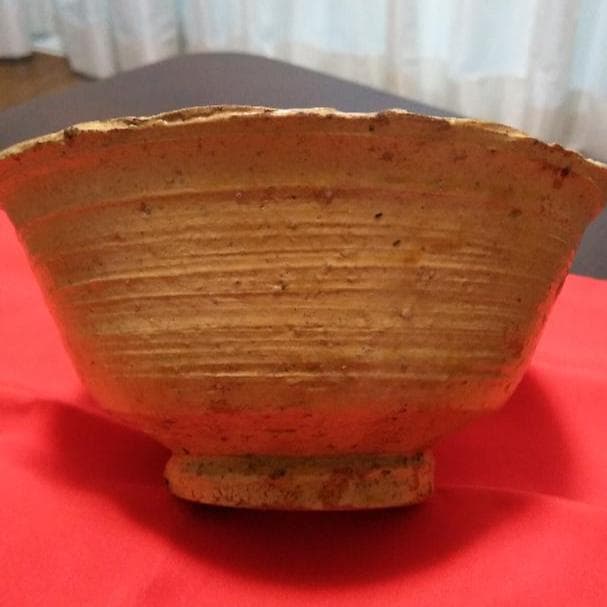 お値下げ中 茶道具 髙麗茶碗黄伊羅保室町～江戸初期伝来逸品