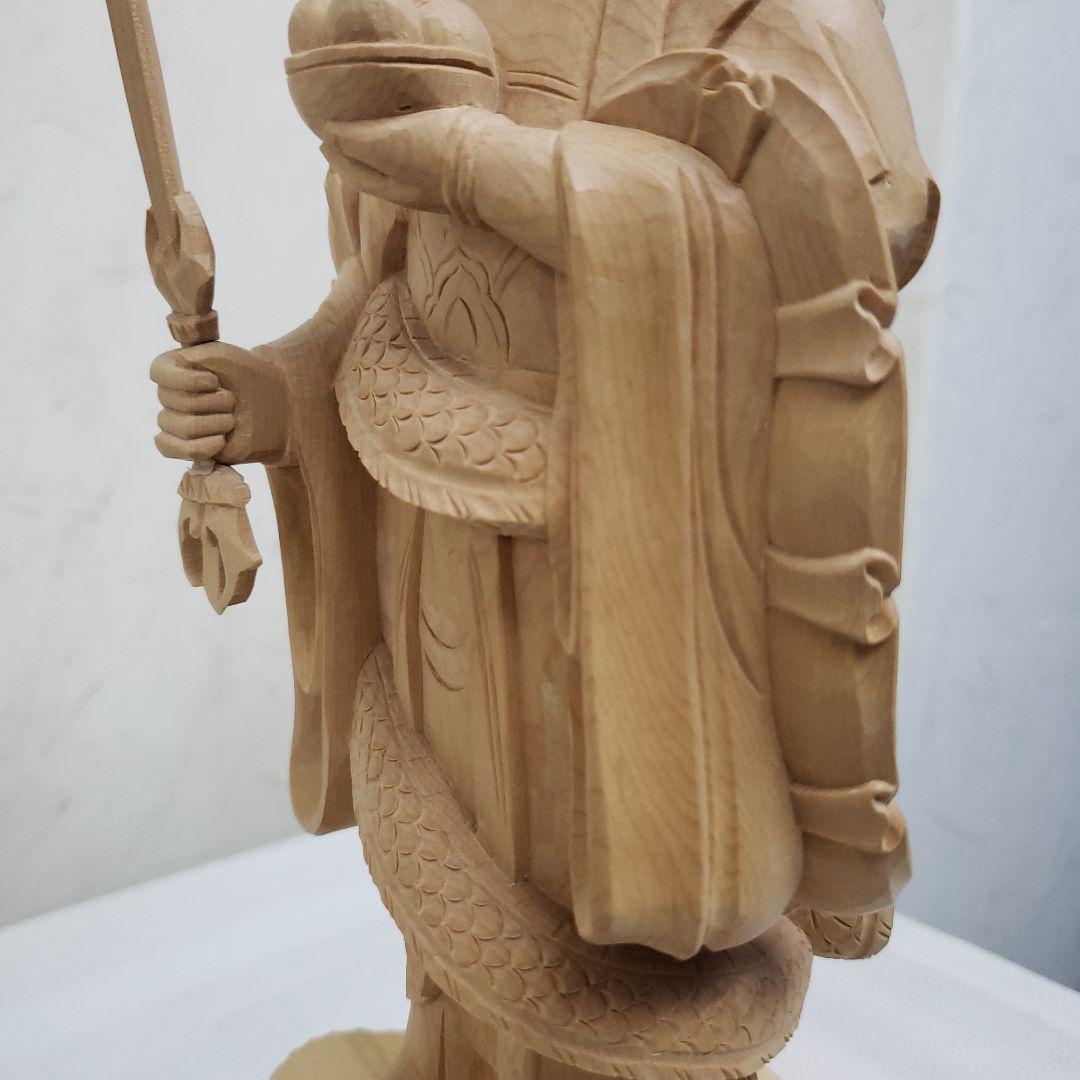 Ｂフライデー蔵出し特価中希少仏像★柘植 白山大権現7寸立白山妙理権現 約38cm