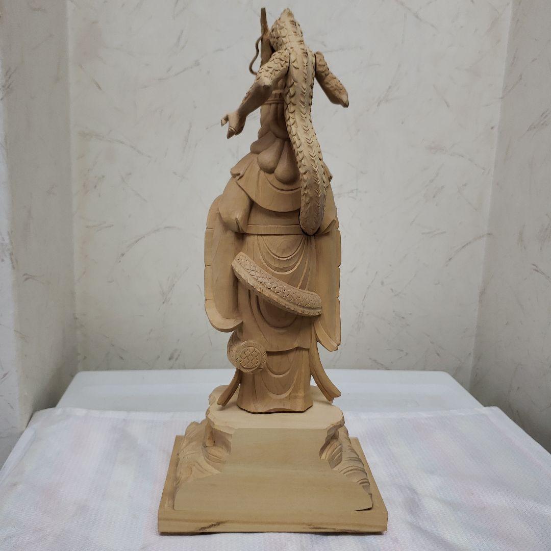 Ｂフライデー蔵出し特価中希少仏像★柘植 白山大権現7寸立白山妙理権現 約38cm