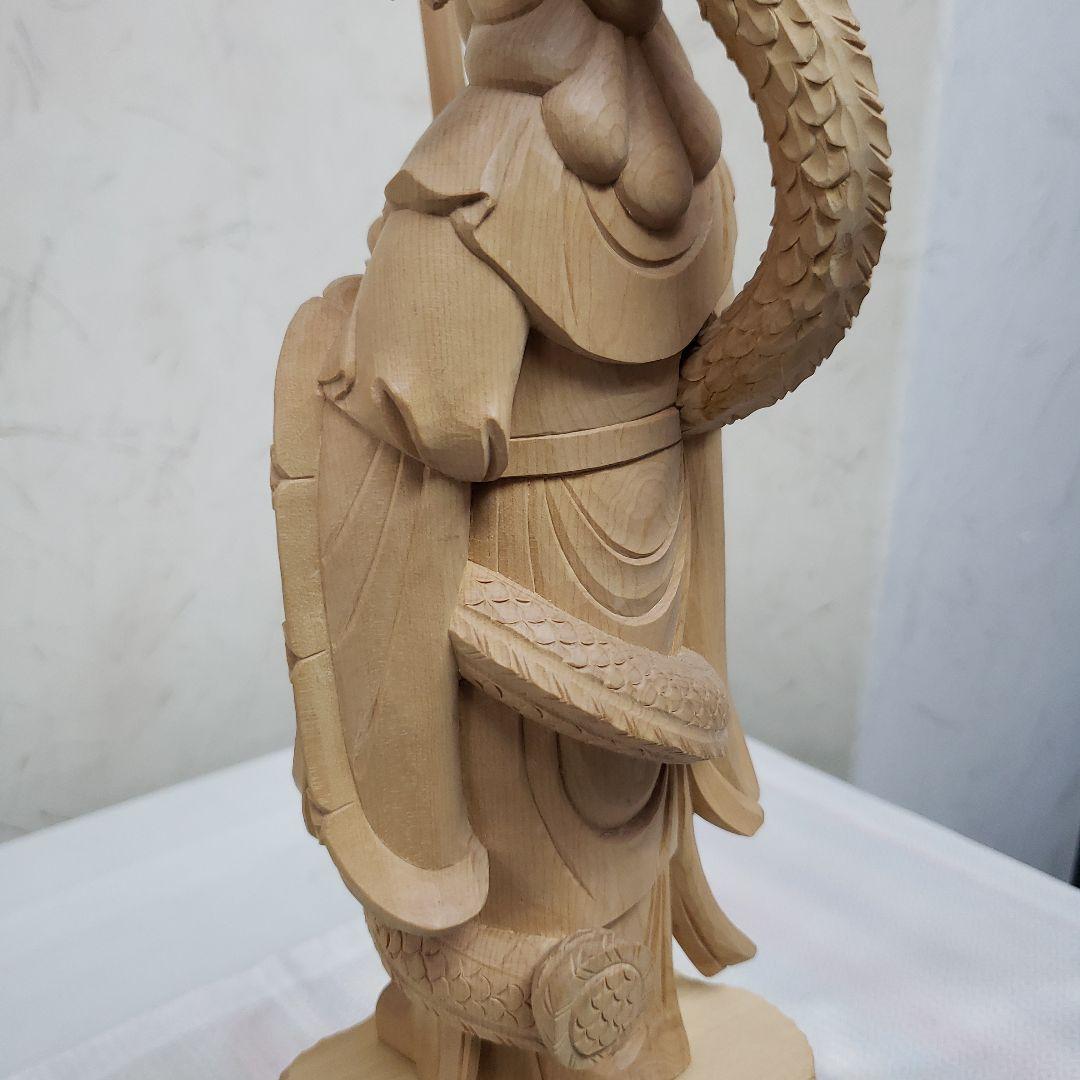 Ｂフライデー蔵出し特価中希少仏像★柘植 白山大権現7寸立白山妙理権現 約38cm